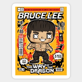 Bruce Lee Pop Art Magnet